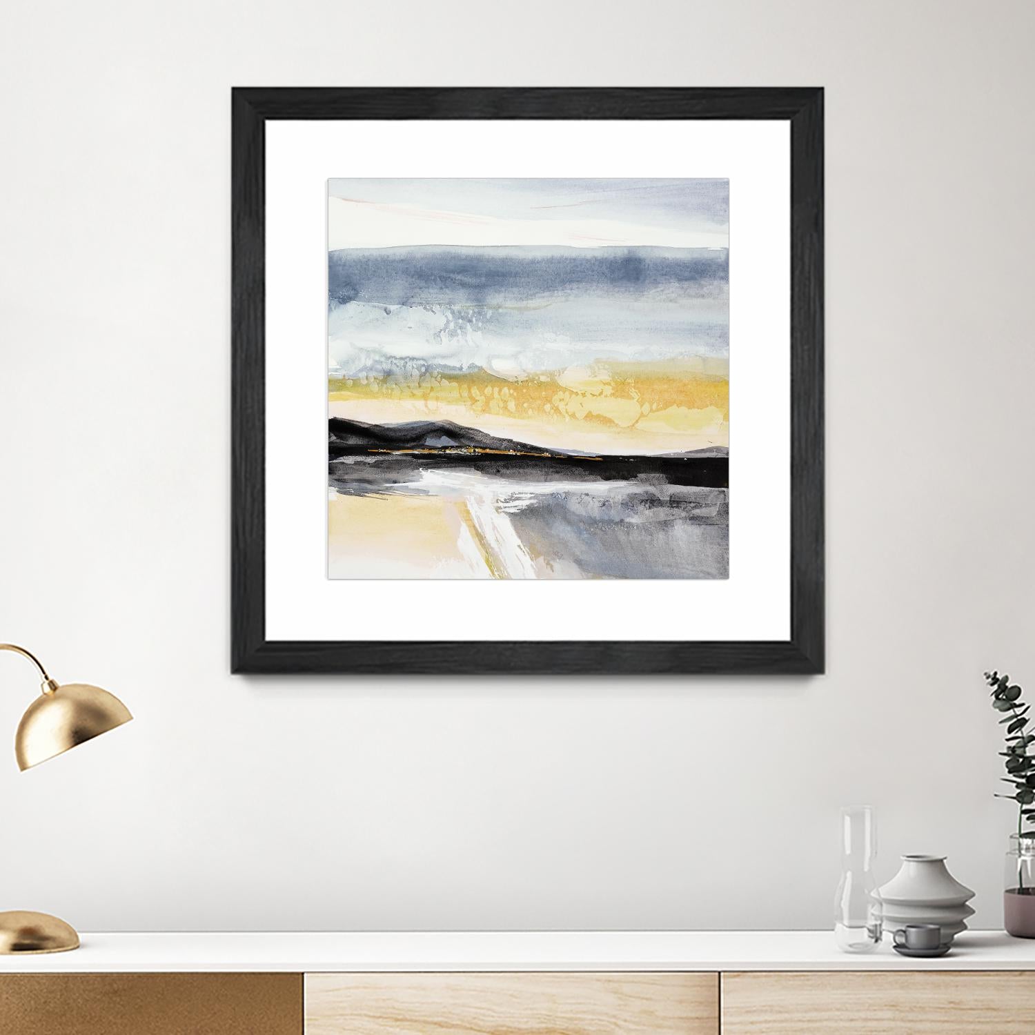 Distant City 1 by Chris Paschke on GIANT ART - white abstract