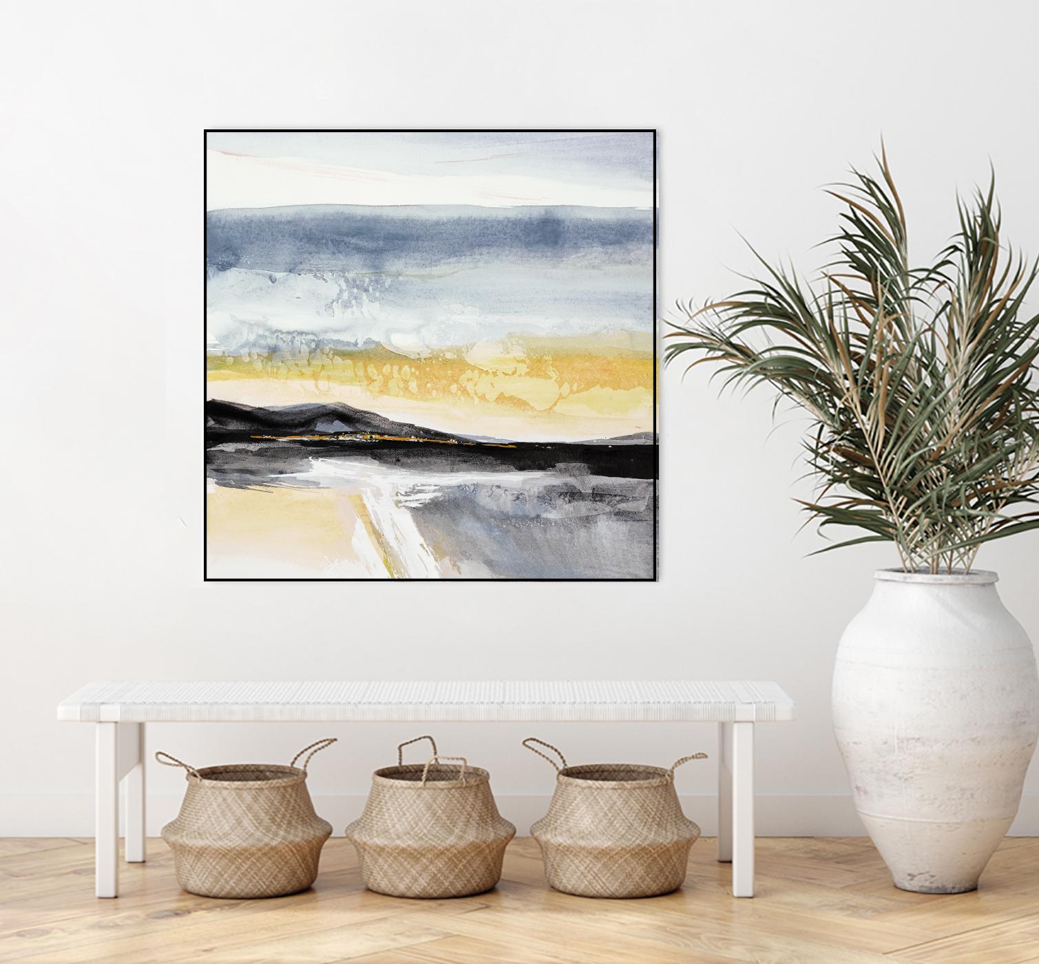 Distant City 1 by Chris Paschke on GIANT ART - white abstract