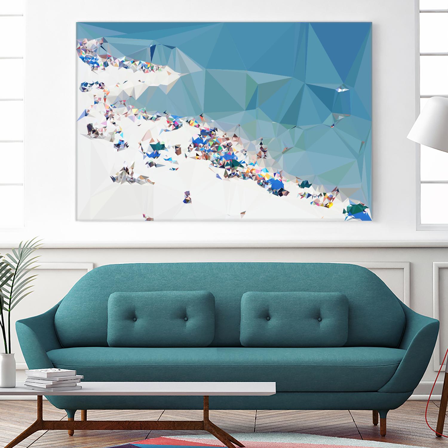 Fractal Beach 1 by THE Studio on GIANT ART - beige contemporary