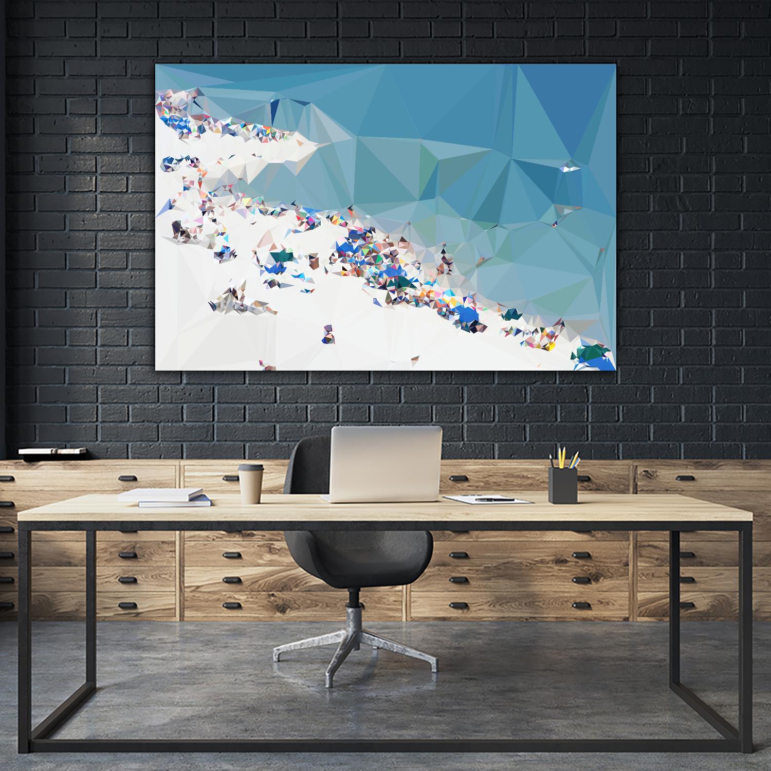 Fractal Beach 1 by THE Studio on GIANT ART - beige contemporary