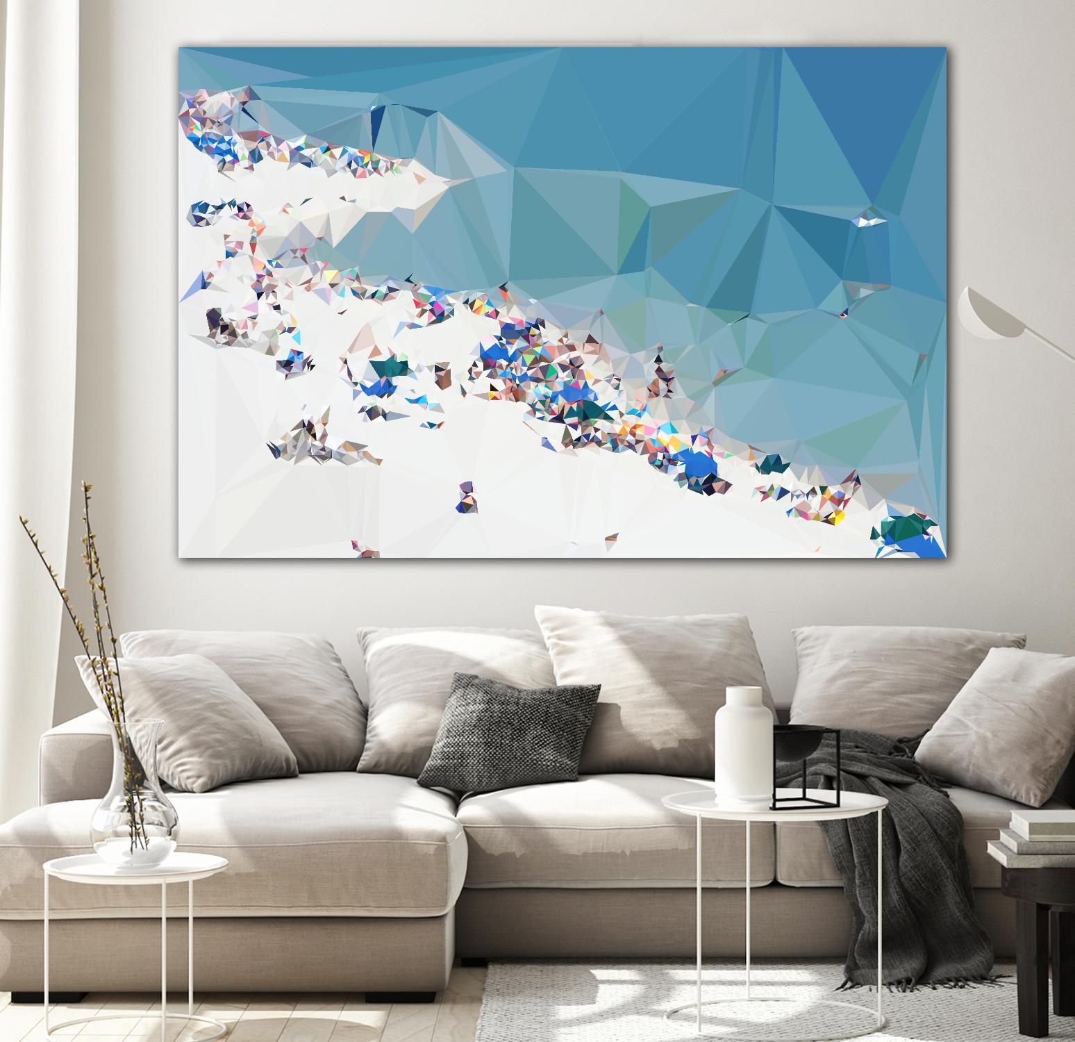 Fractal Beach 1 by THE Studio on GIANT ART - beige contemporary