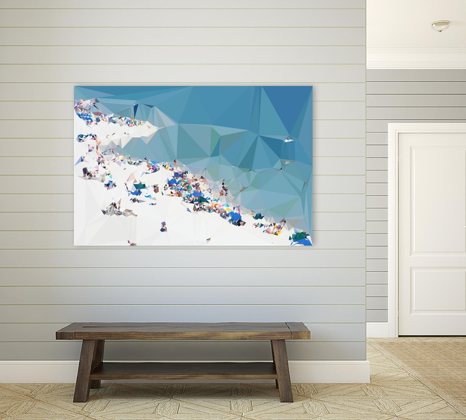 Fractal Beach 1 by THE Studio on GIANT ART - beige costal