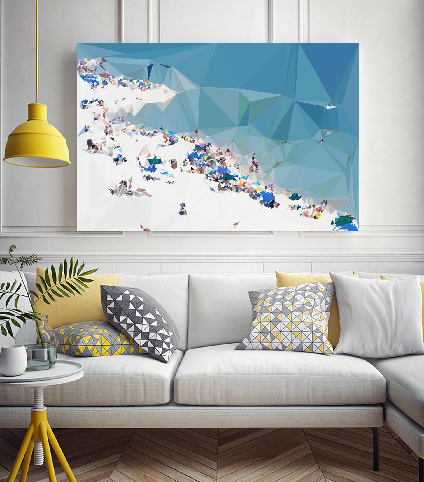 Fractal Beach 1 by THE Studio on GIANT ART - beige costal