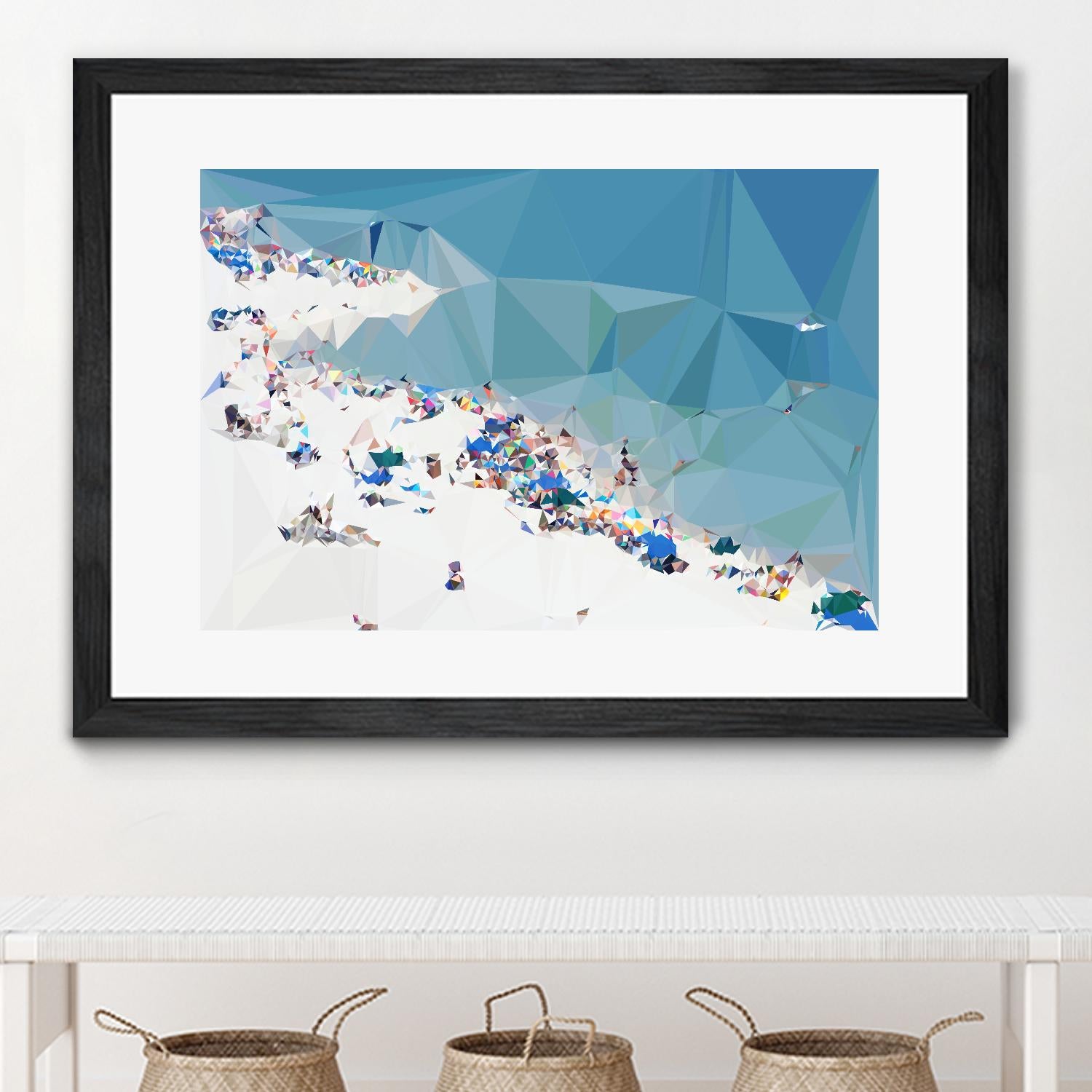 Fractal Beach 1 by THE Studio on GIANT ART - beige costal