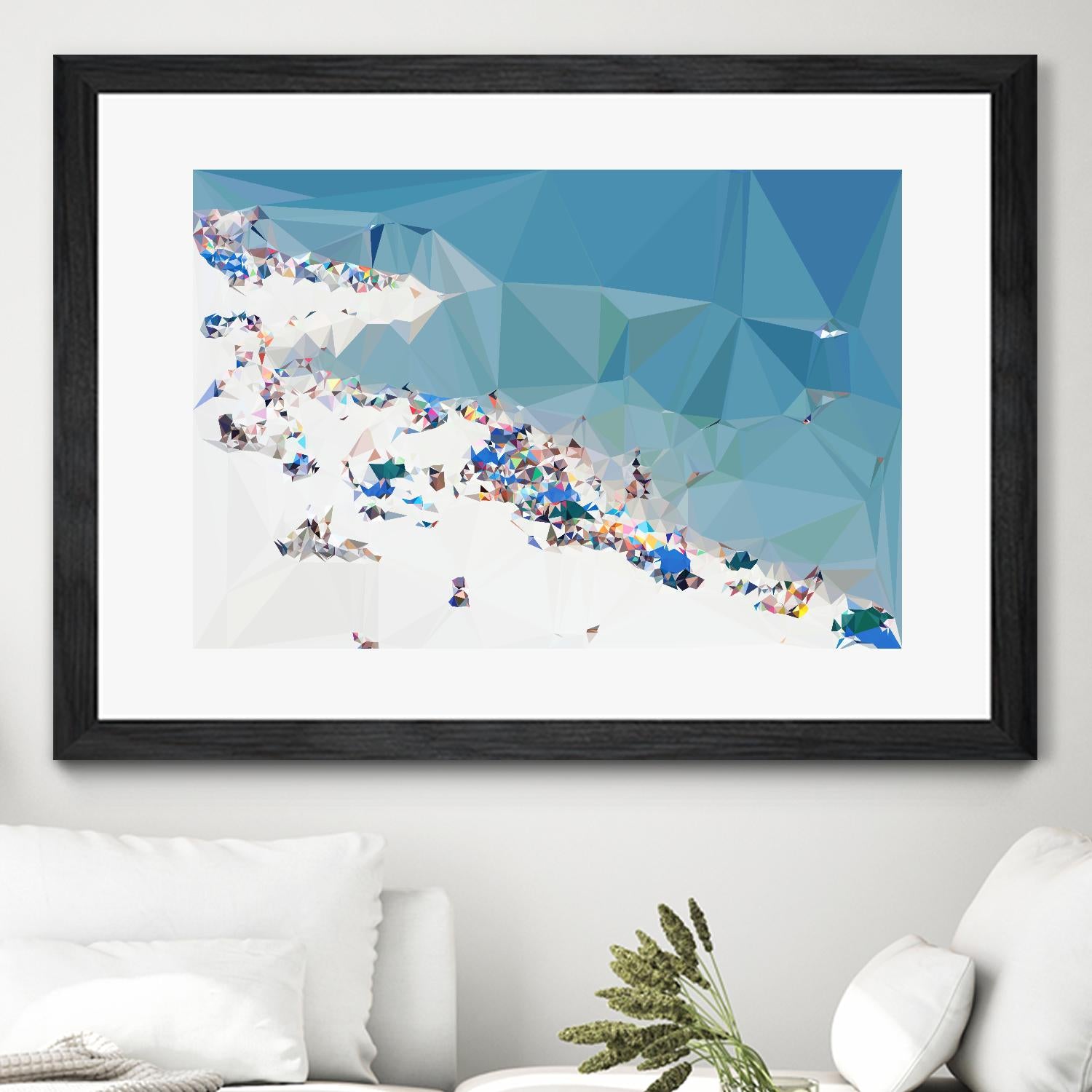 Fractal Beach 1 by THE Studio on GIANT ART - beige costal