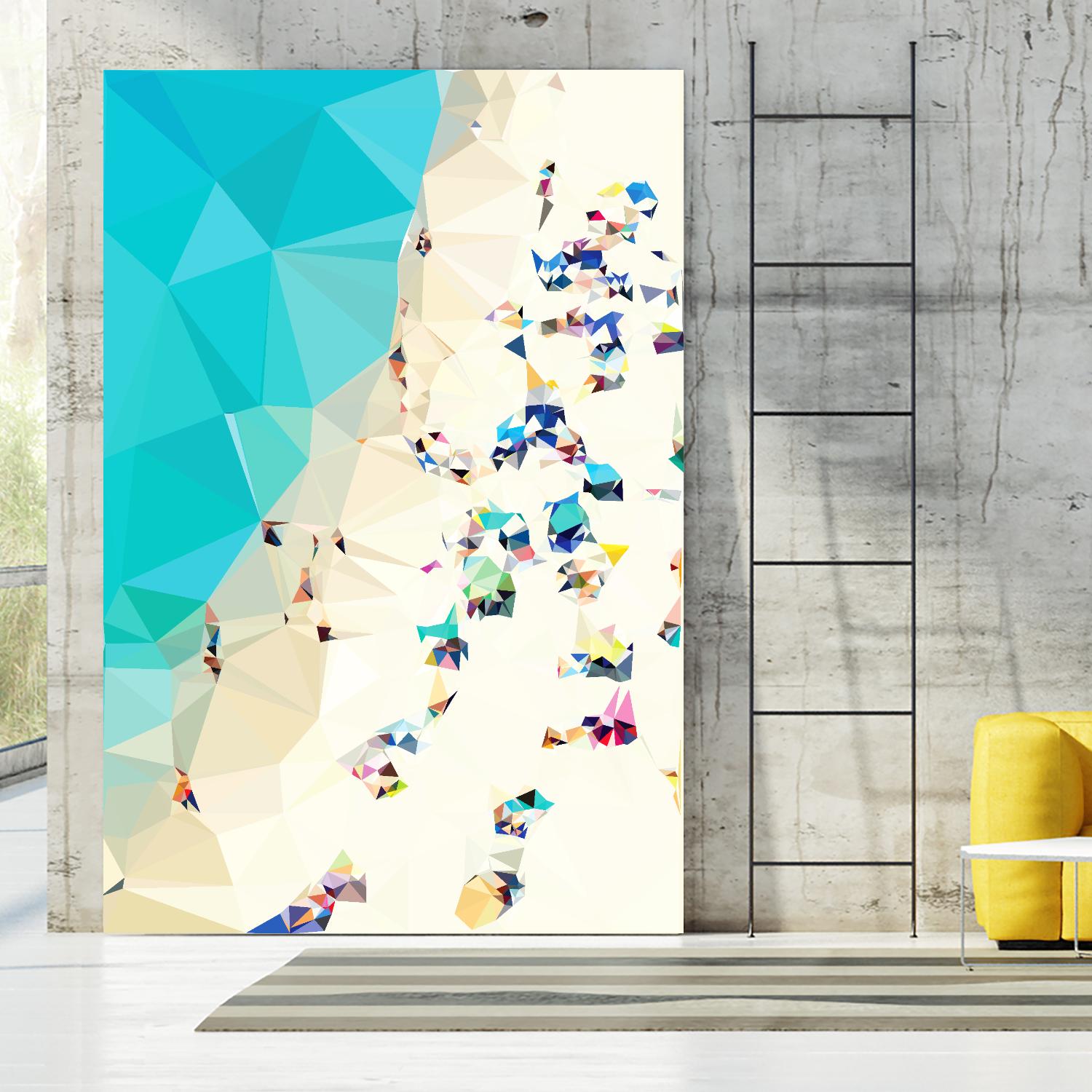 Fractal Beach 2 by THE Studio on GIANT ART - beige contemporary