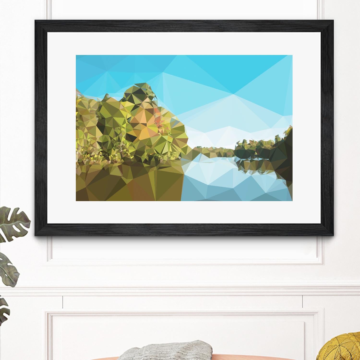 Fractal Lakeside by THE Studio on GIANT ART - green landscape