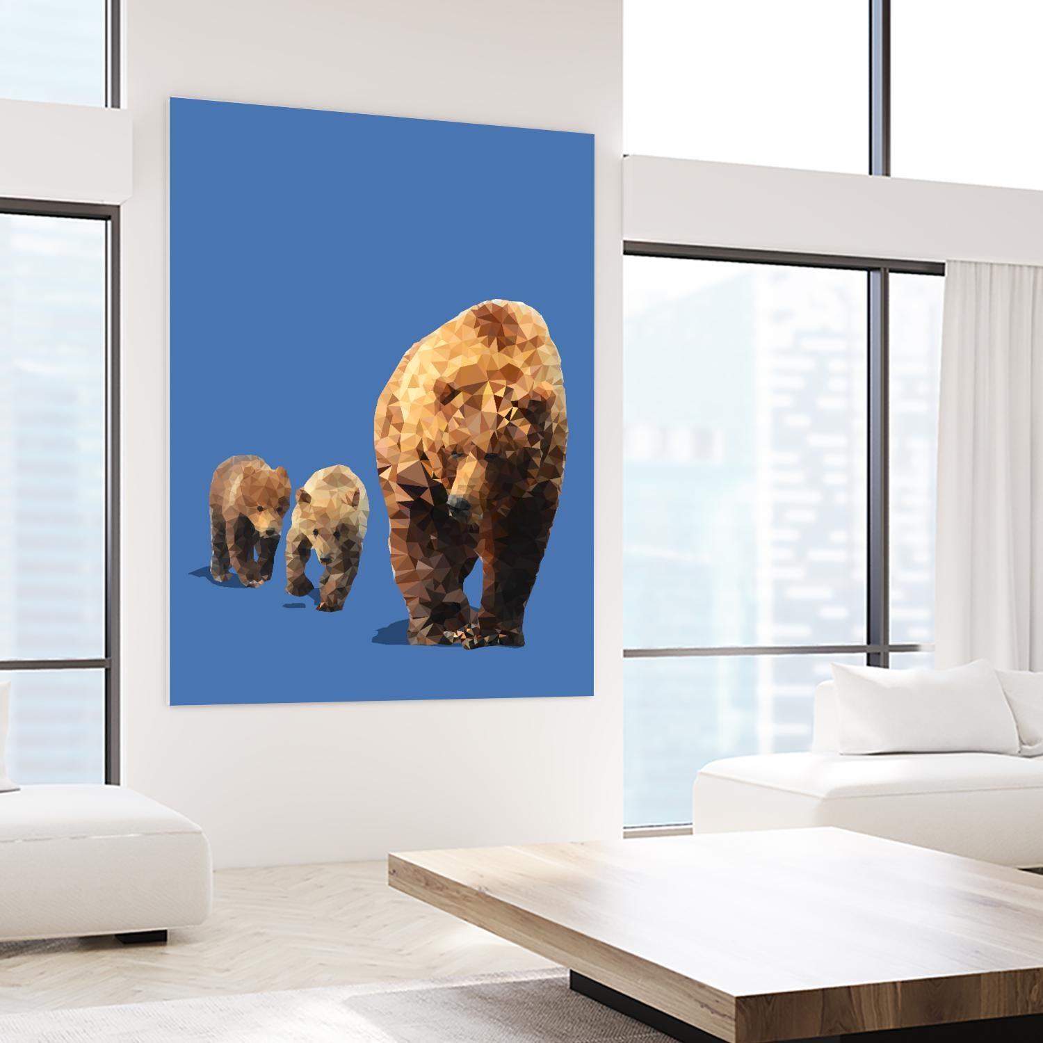 Fractal Bears by THE Studio on GIANT ART - brown contemporary
