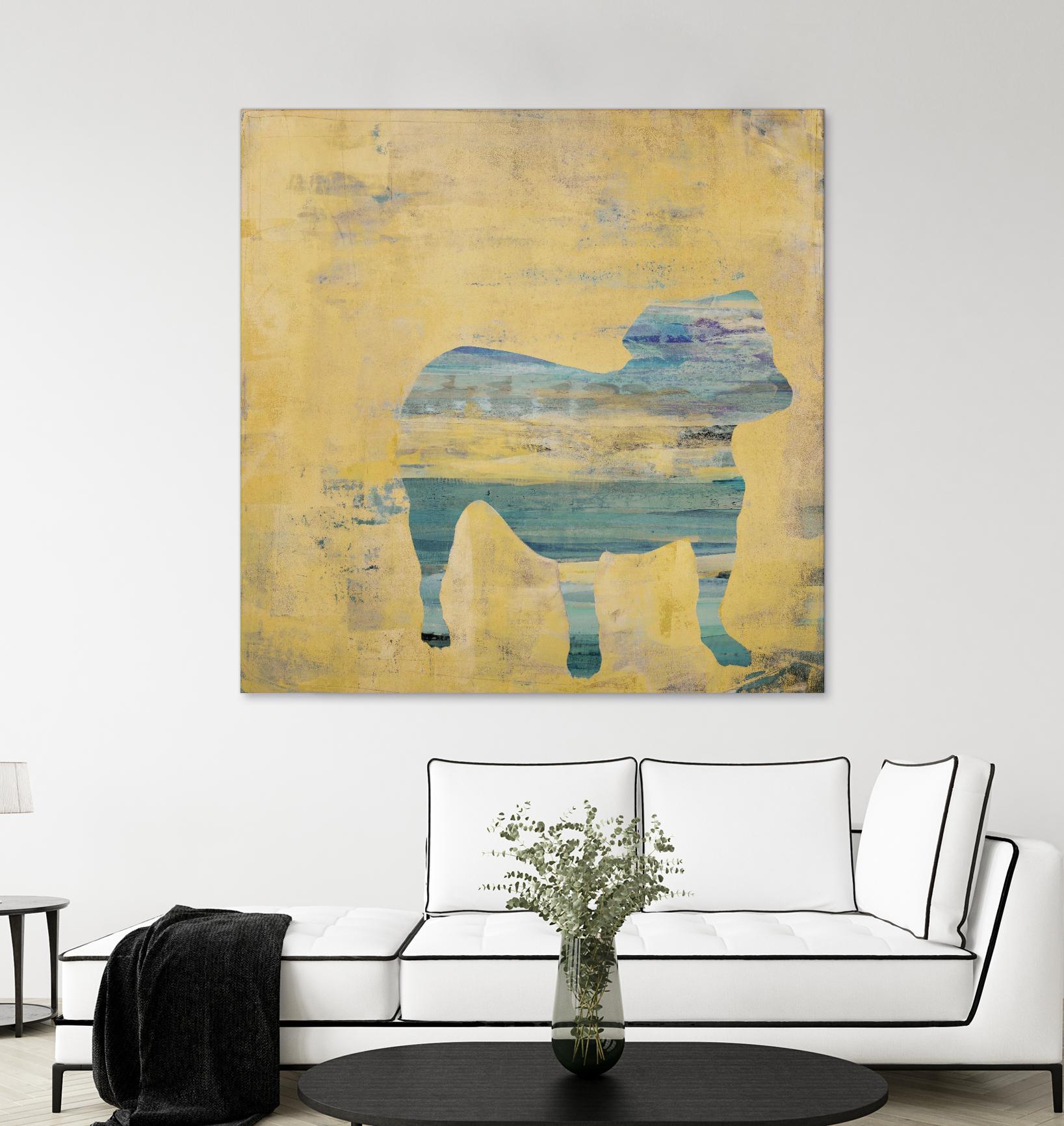 Best Friend 3 by Harris, Maeve Harris on GIANT ART - beige animals dog