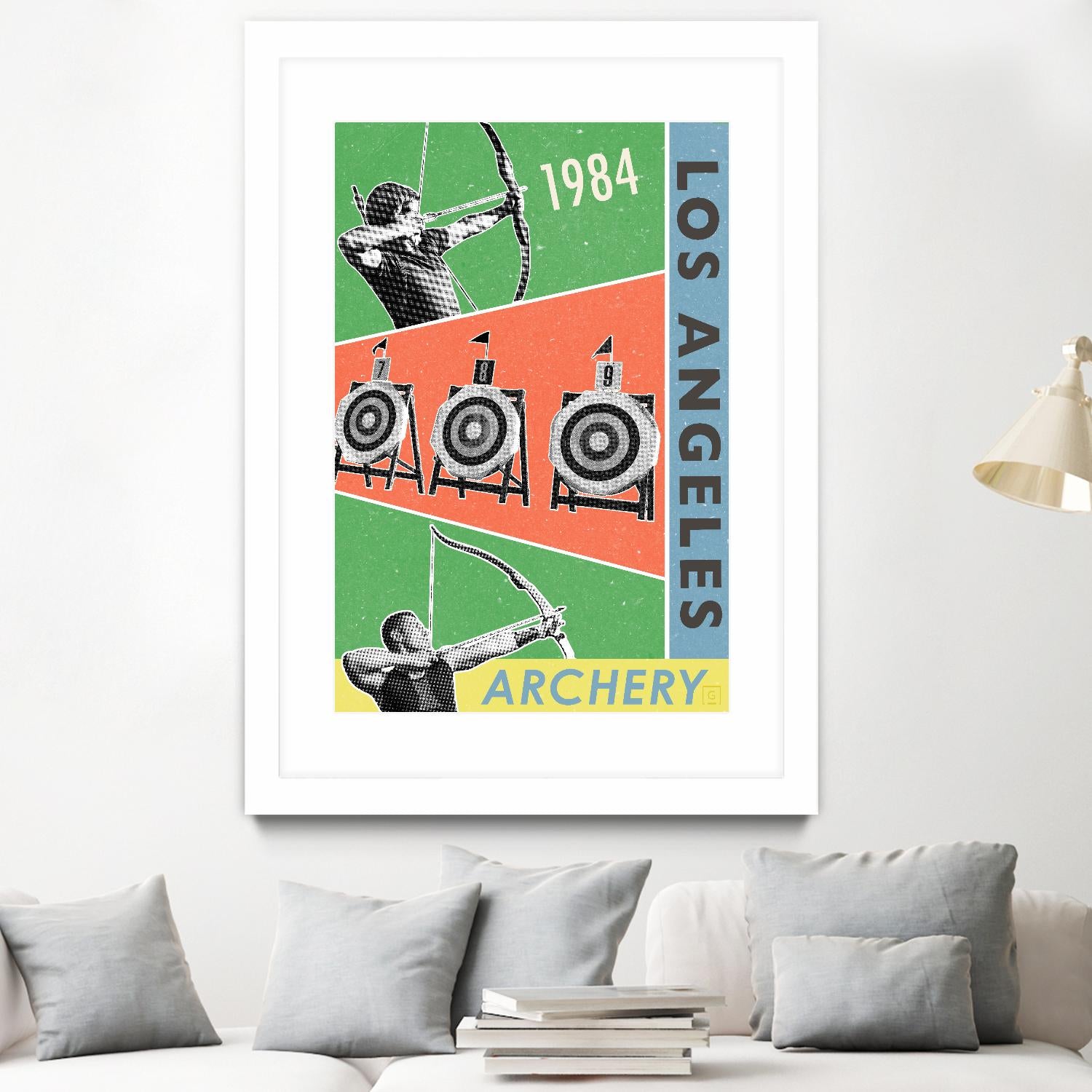 Los Angeles Archery 1984 by THE Studio on GIANT ART - green vintage