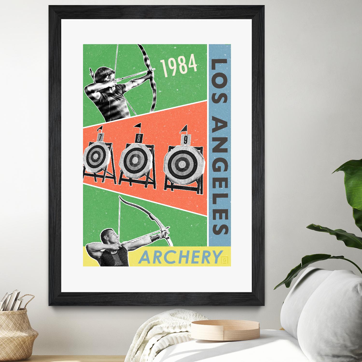 Los Angeles Archery 1984 by THE Studio on GIANT ART - green vintage