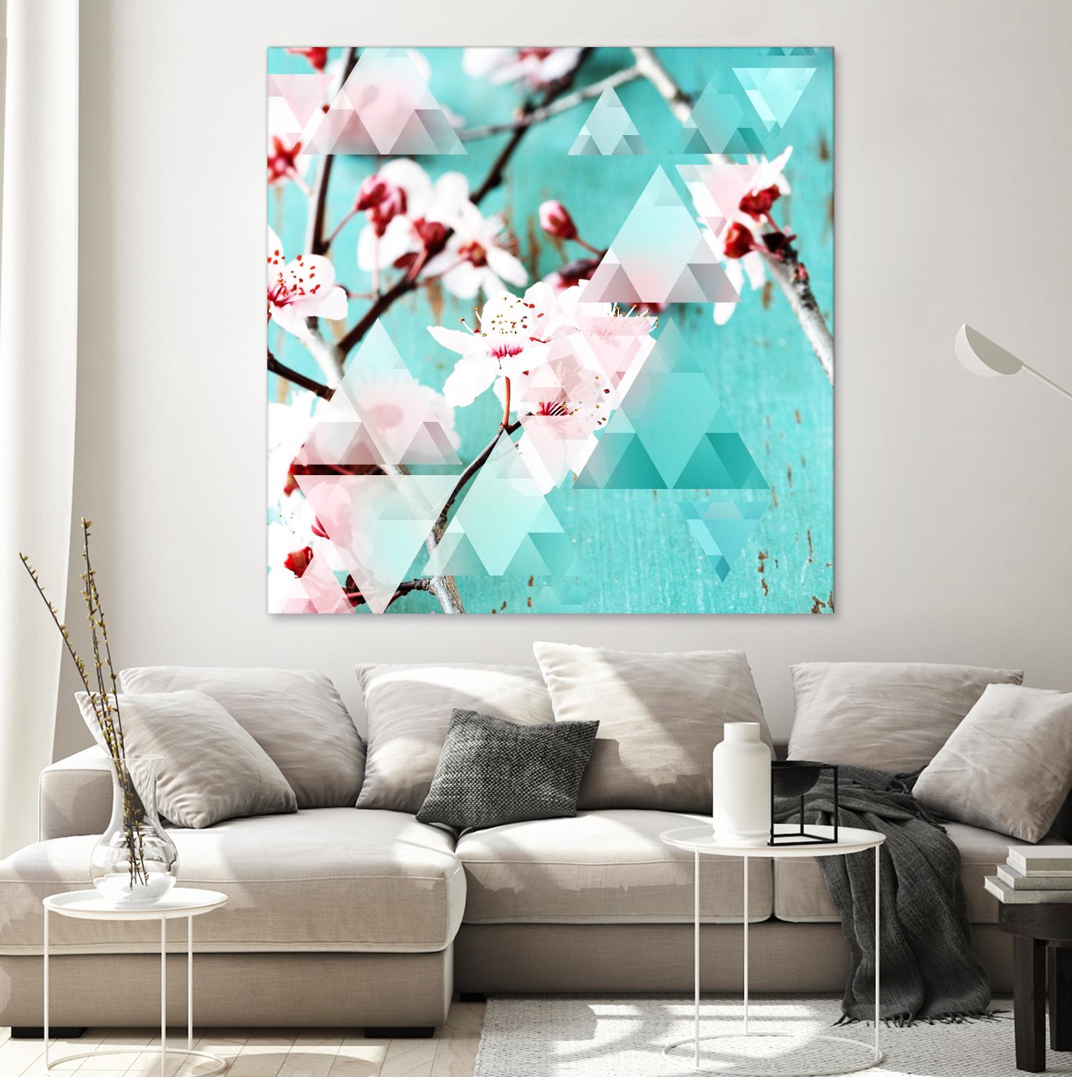 Crystalized Cherry Blossoms by THE Studio on GIANT ART - pink contemporary