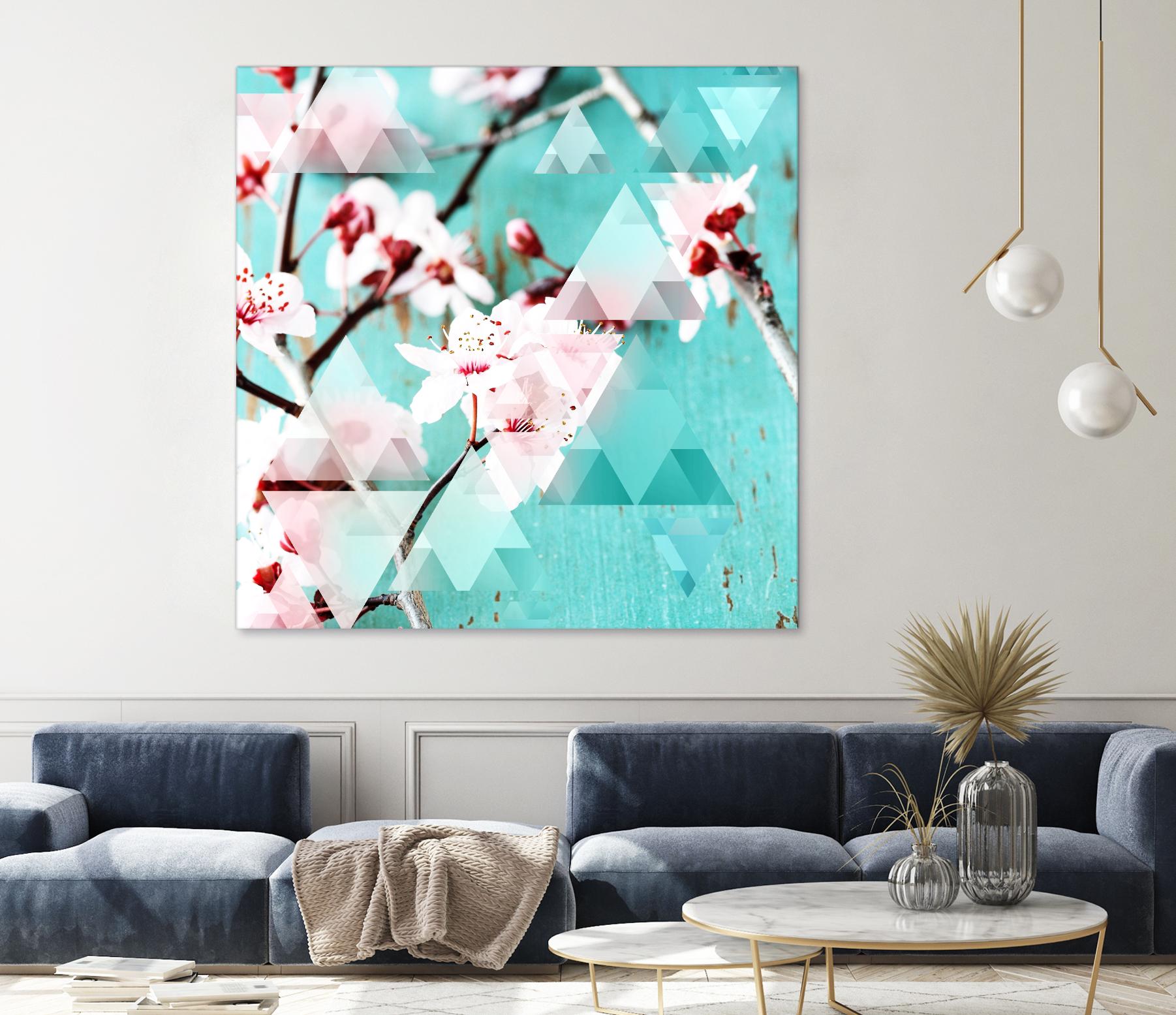 Crystalized Cherry Blossoms by THE Studio on GIANT ART - pink contemporary