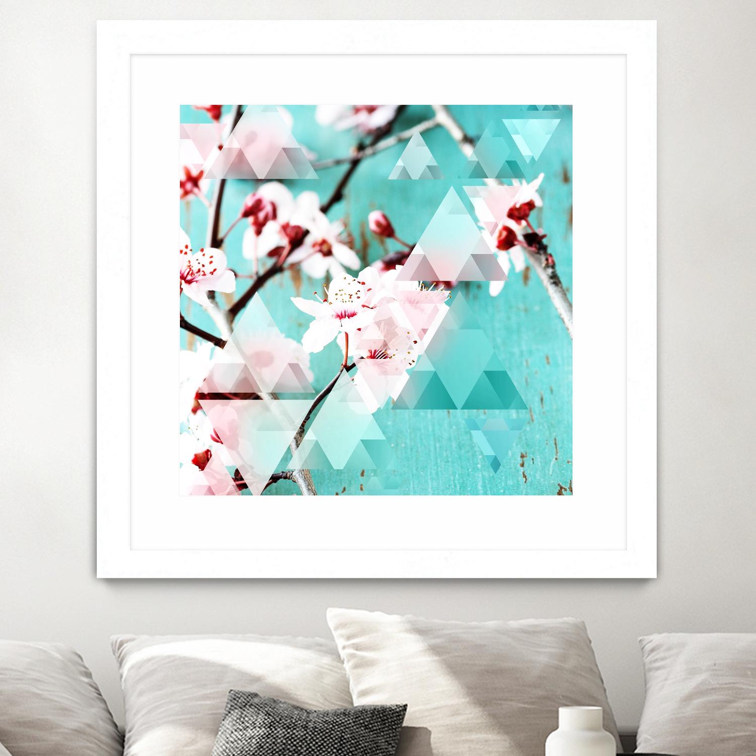 Crystalized Cherry Blossoms by THE Studio on GIANT ART - pink contemporary