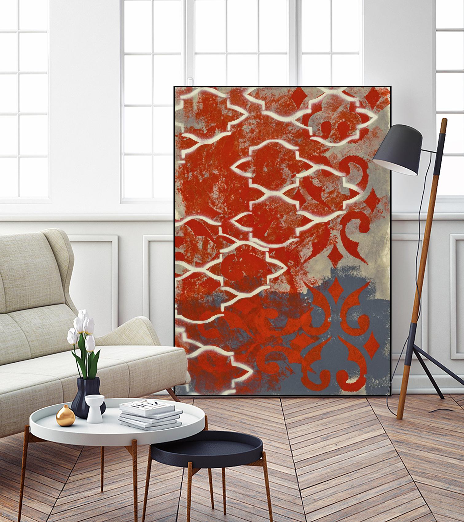 Cherry Pintura 1 by Sid Rativo on GIANT ART - orange abstract