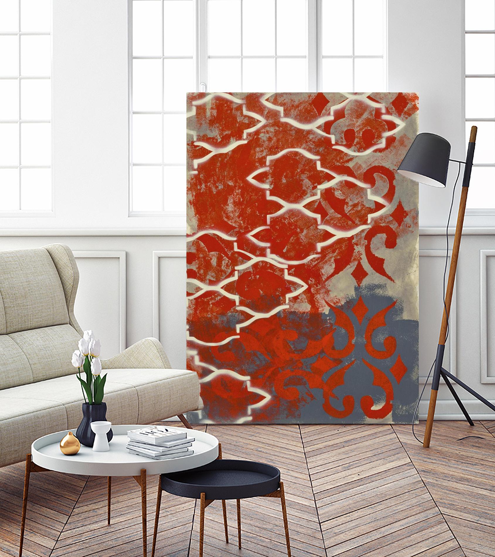 Cherry Pintura 1 by Sid Rativo on GIANT ART - orange abstract