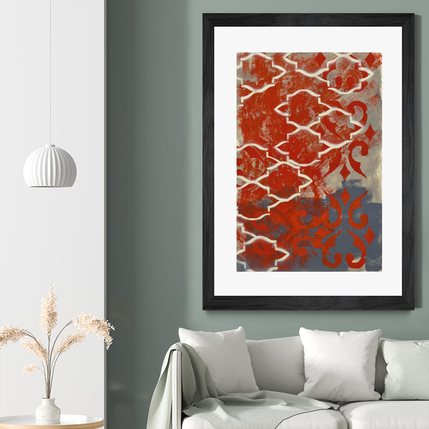 Cherry Pintura 1 by Sid Rativo on GIANT ART - orange abstract