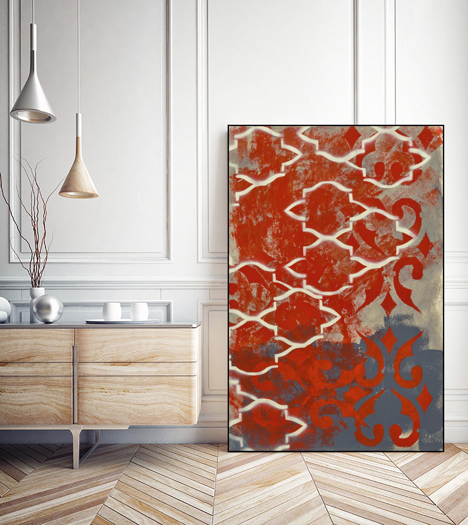 Cherry Pintura 1 by Sid Rativo on GIANT ART - orange abstract