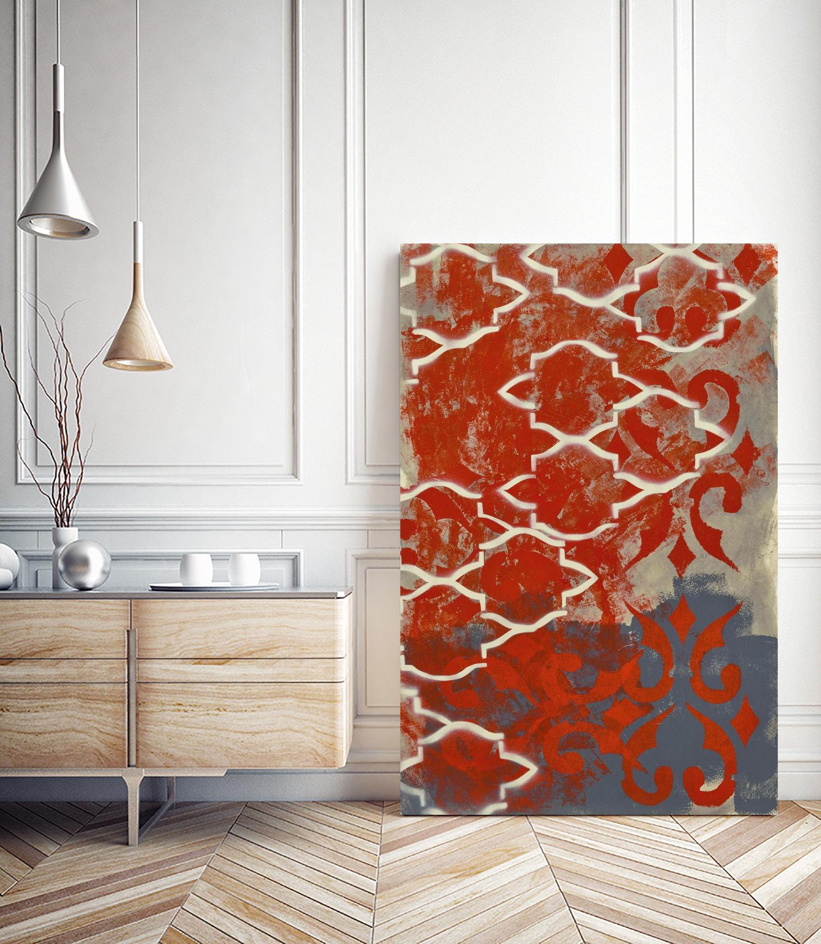 Cherry Pintura 1 by Sid Rativo on GIANT ART - orange abstract