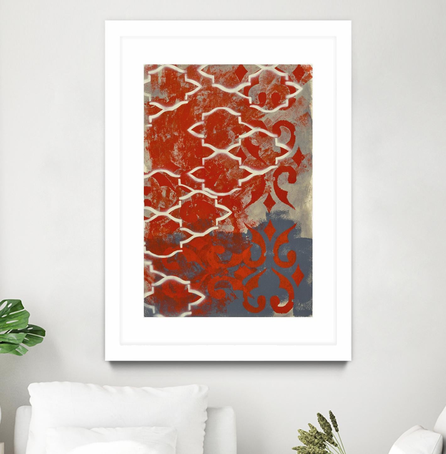 Cherry Pintura 1 by Sid Rativo on GIANT ART - orange abstract