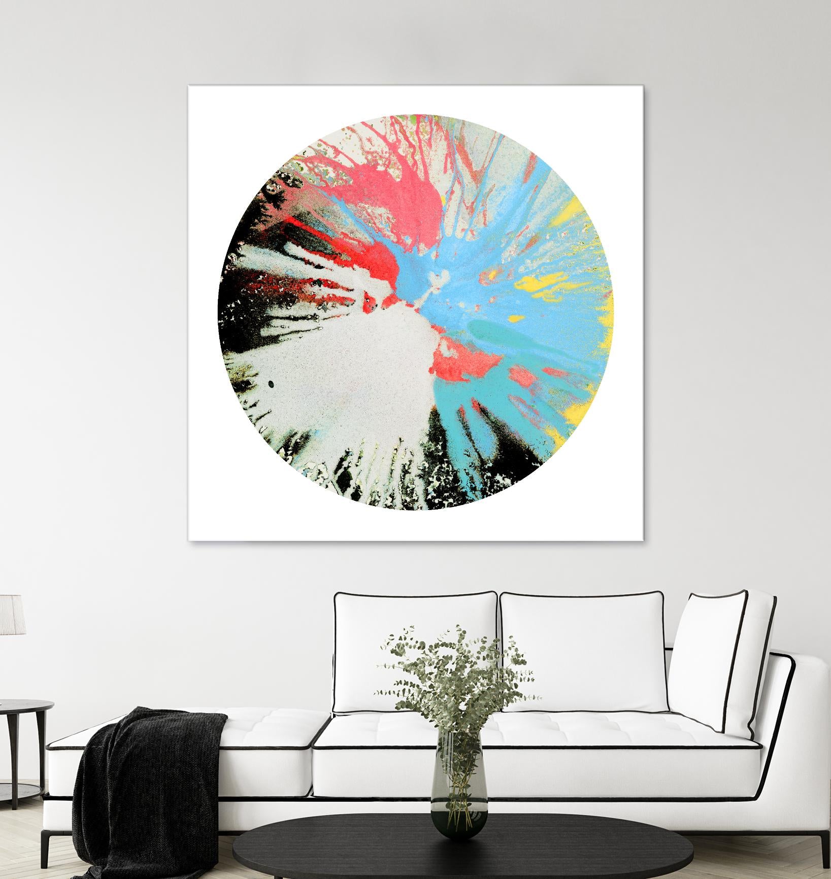 Spin Art 10 by Kyle Goderwis on GIANT ART - white abstract