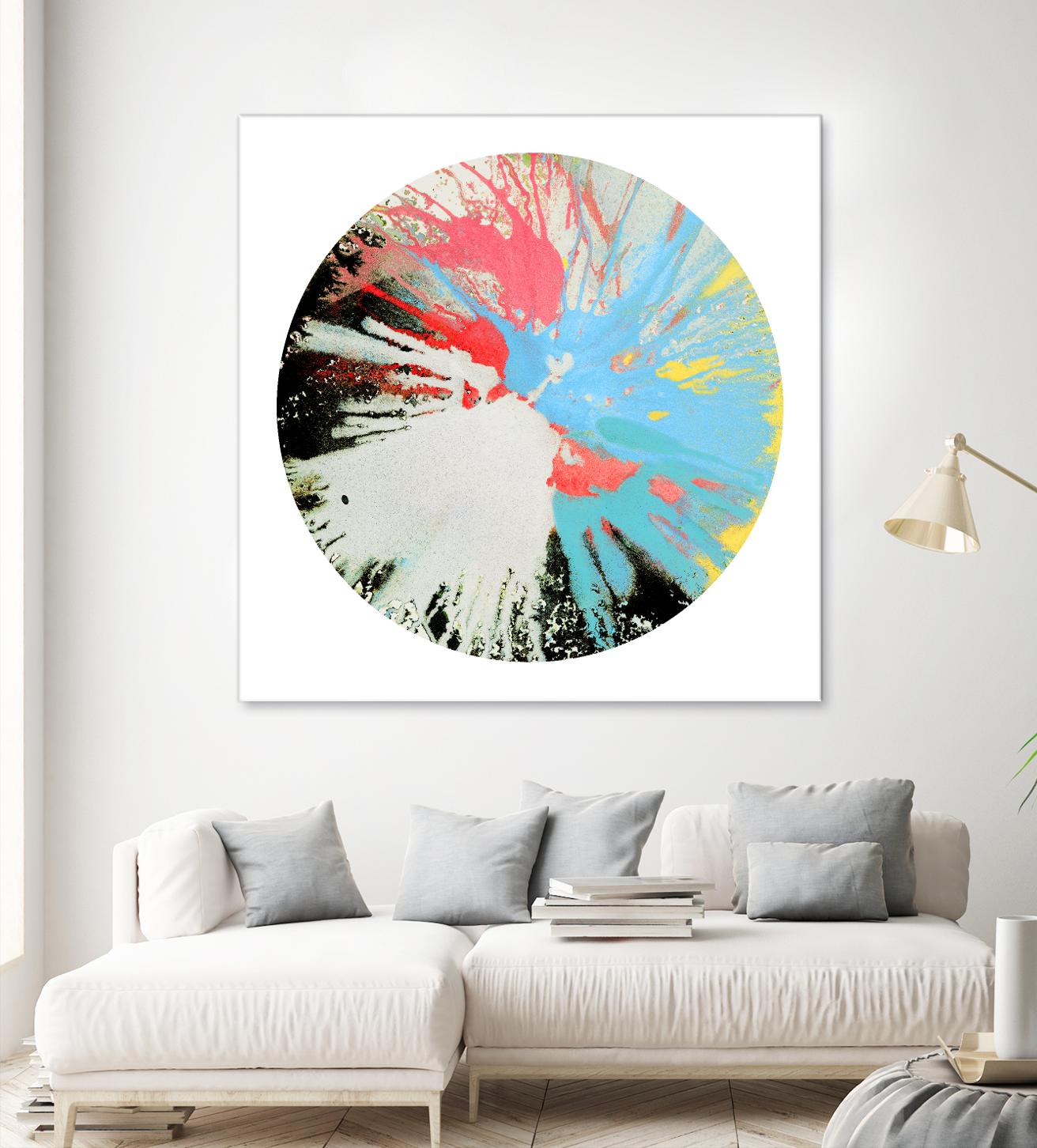 Spin Art 10 by Kyle Goderwis on GIANT ART - white abstract
