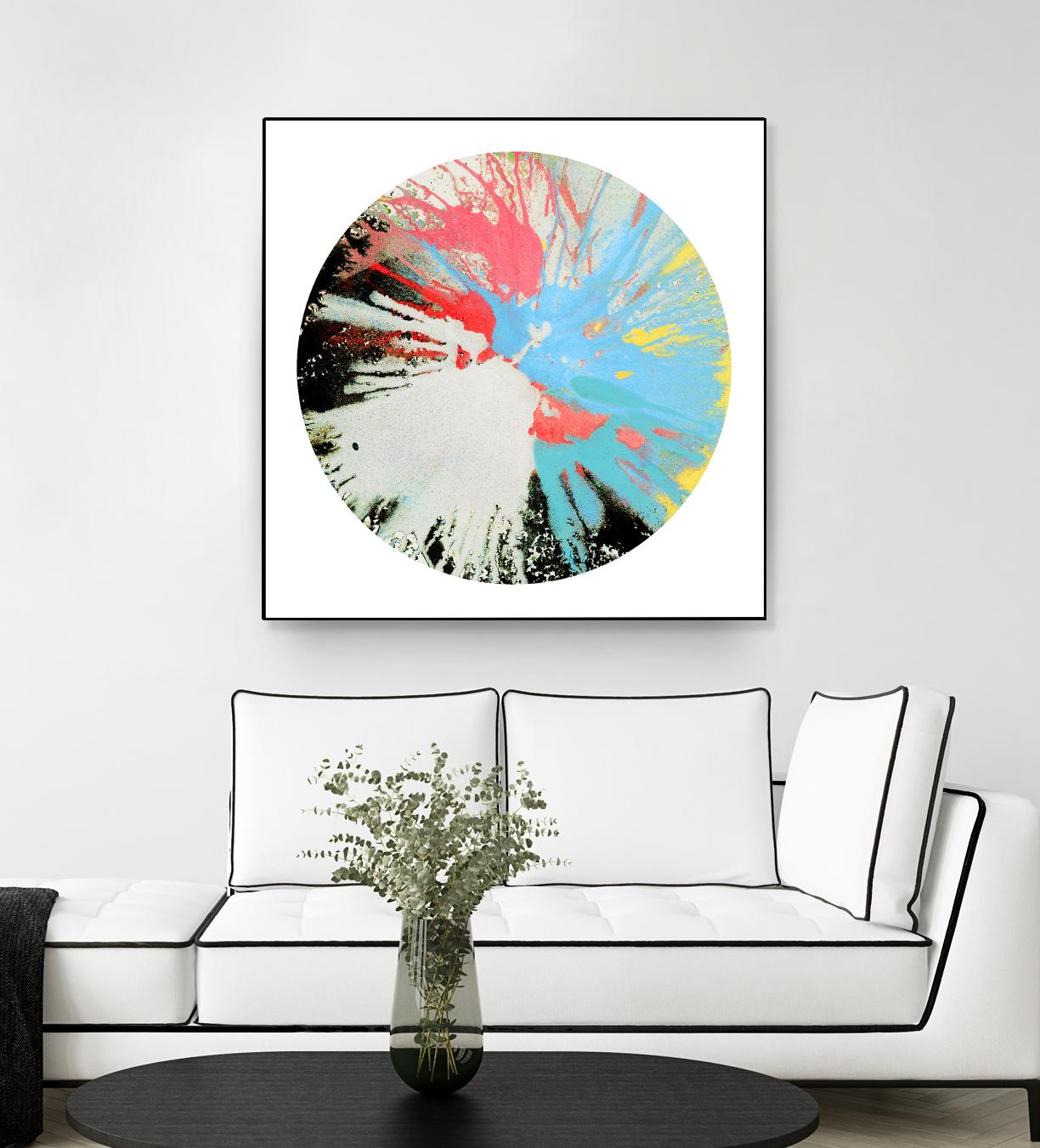 Spin Art 10 by Kyle Goderwis on GIANT ART - white abstract