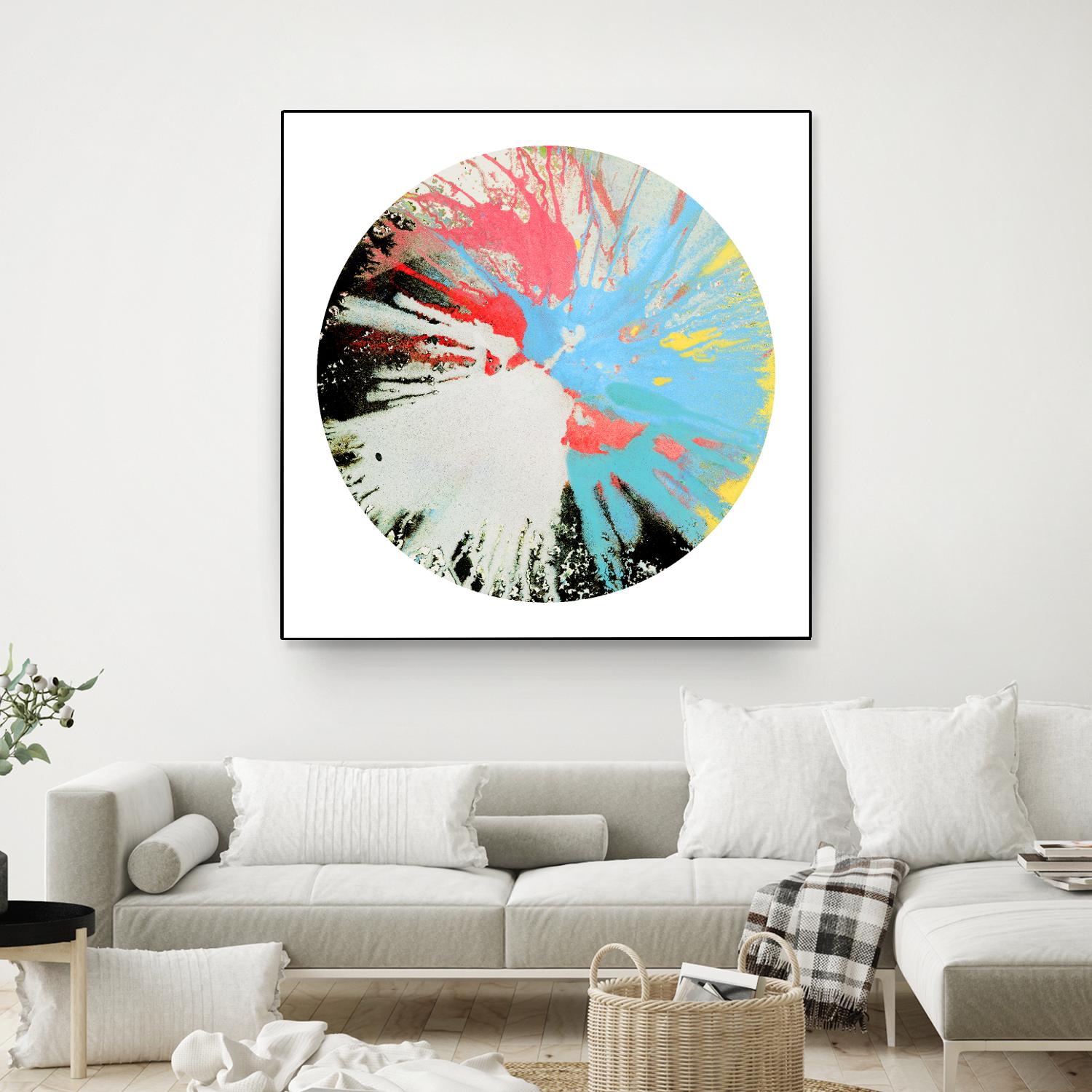 Spin Art 10 by Kyle Goderwis on GIANT ART - white abstract
