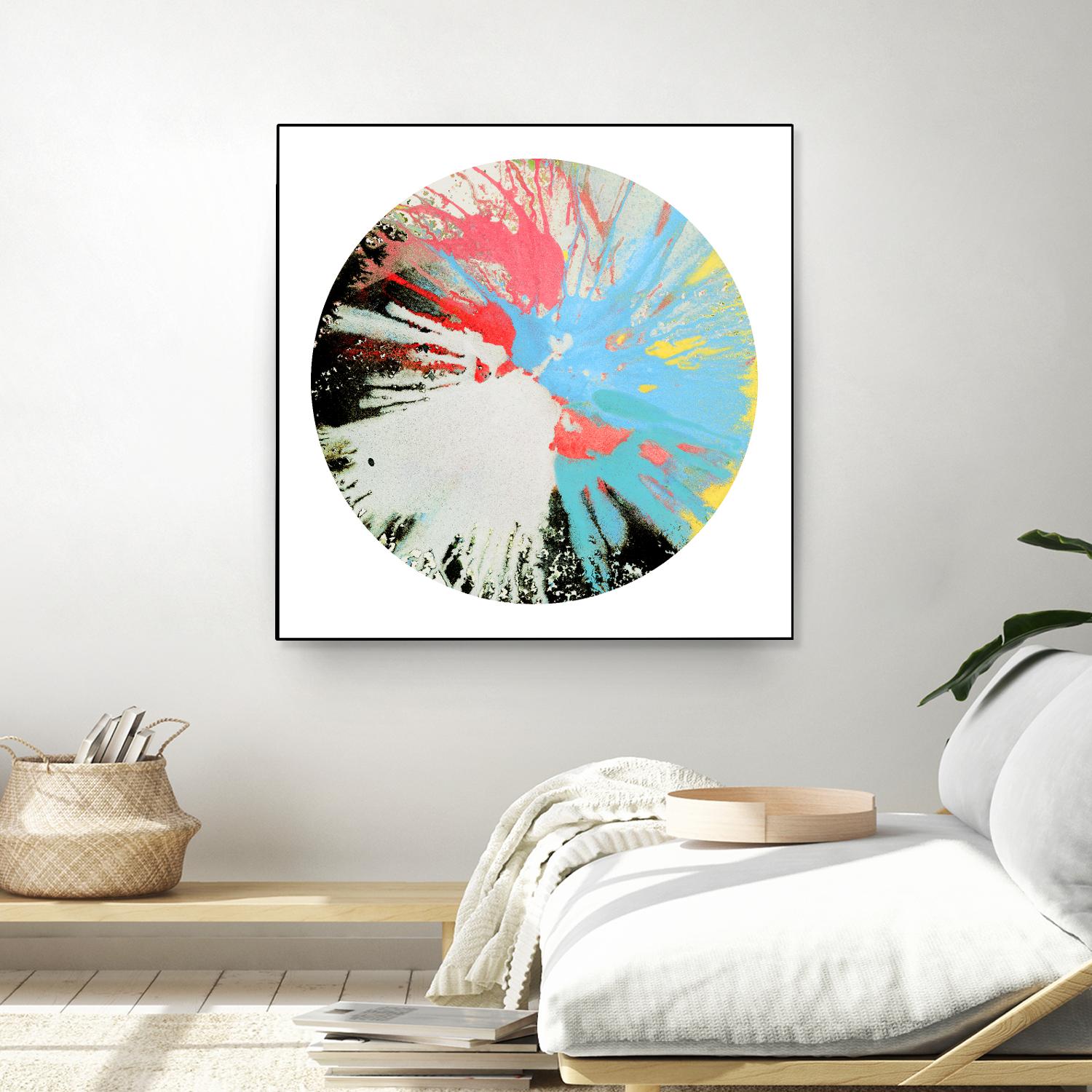 Spin Art 10 by Kyle Goderwis on GIANT ART - white abstract