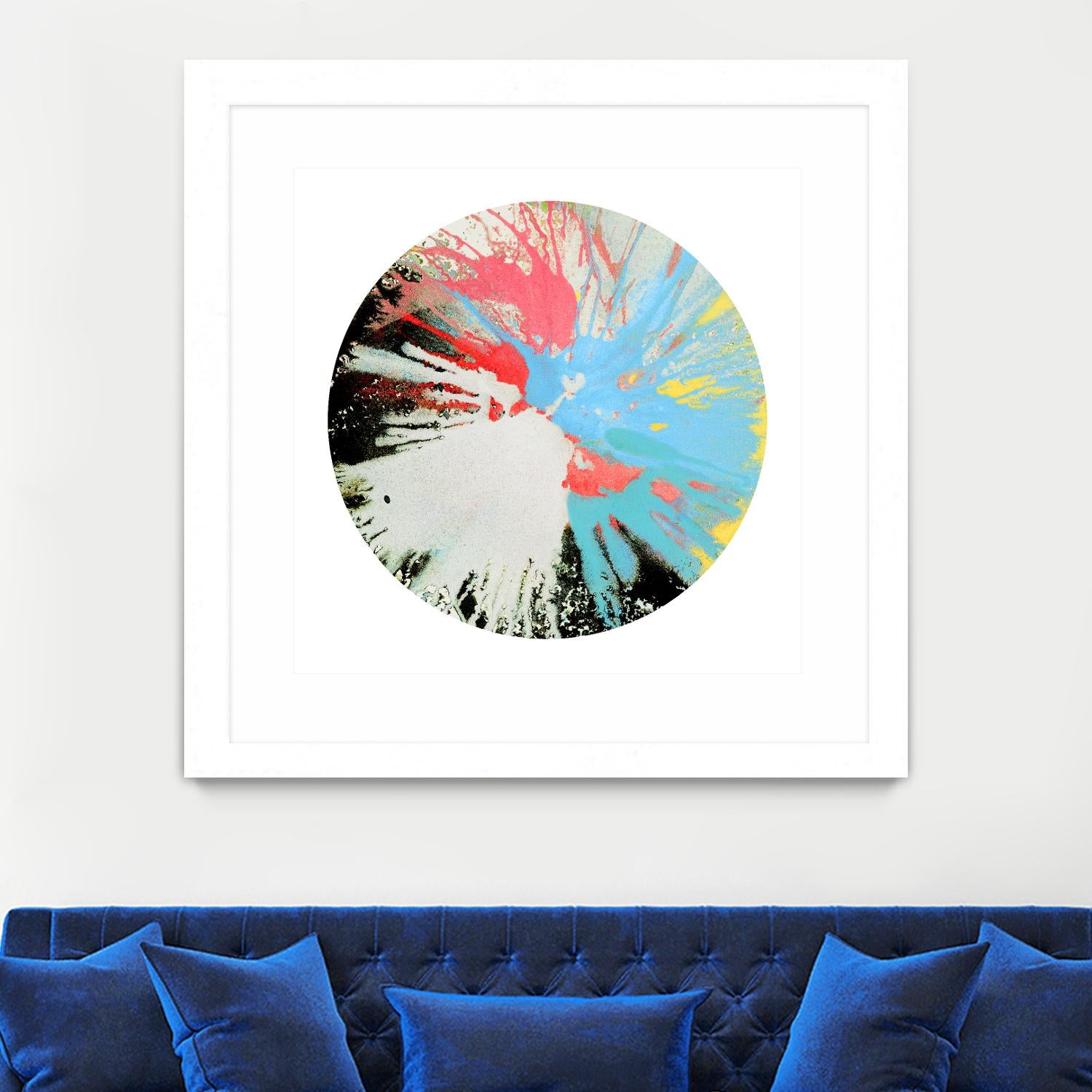 Spin Art 10 by Kyle Goderwis on GIANT ART - white abstract