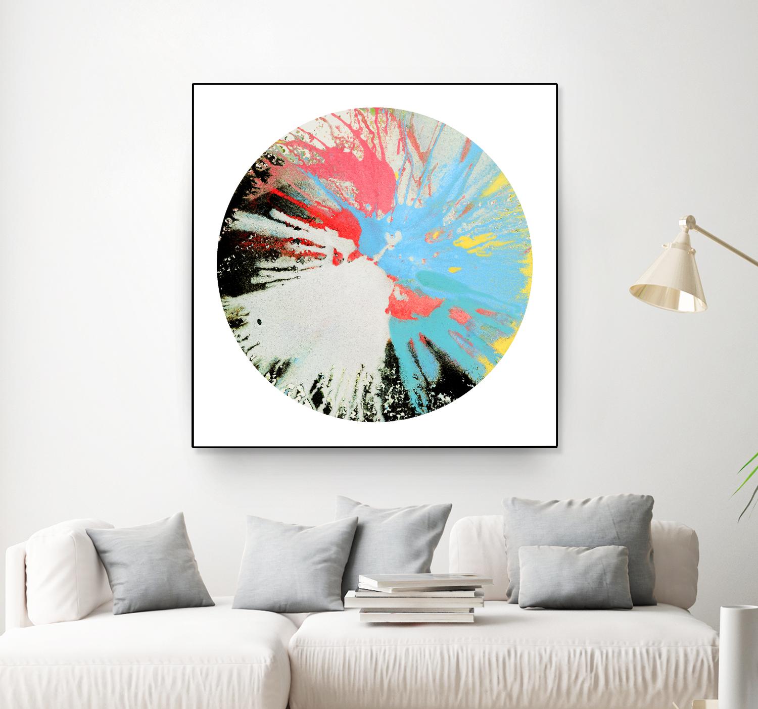 Spin Art 10 by Kyle Goderwis on GIANT ART - white abstract