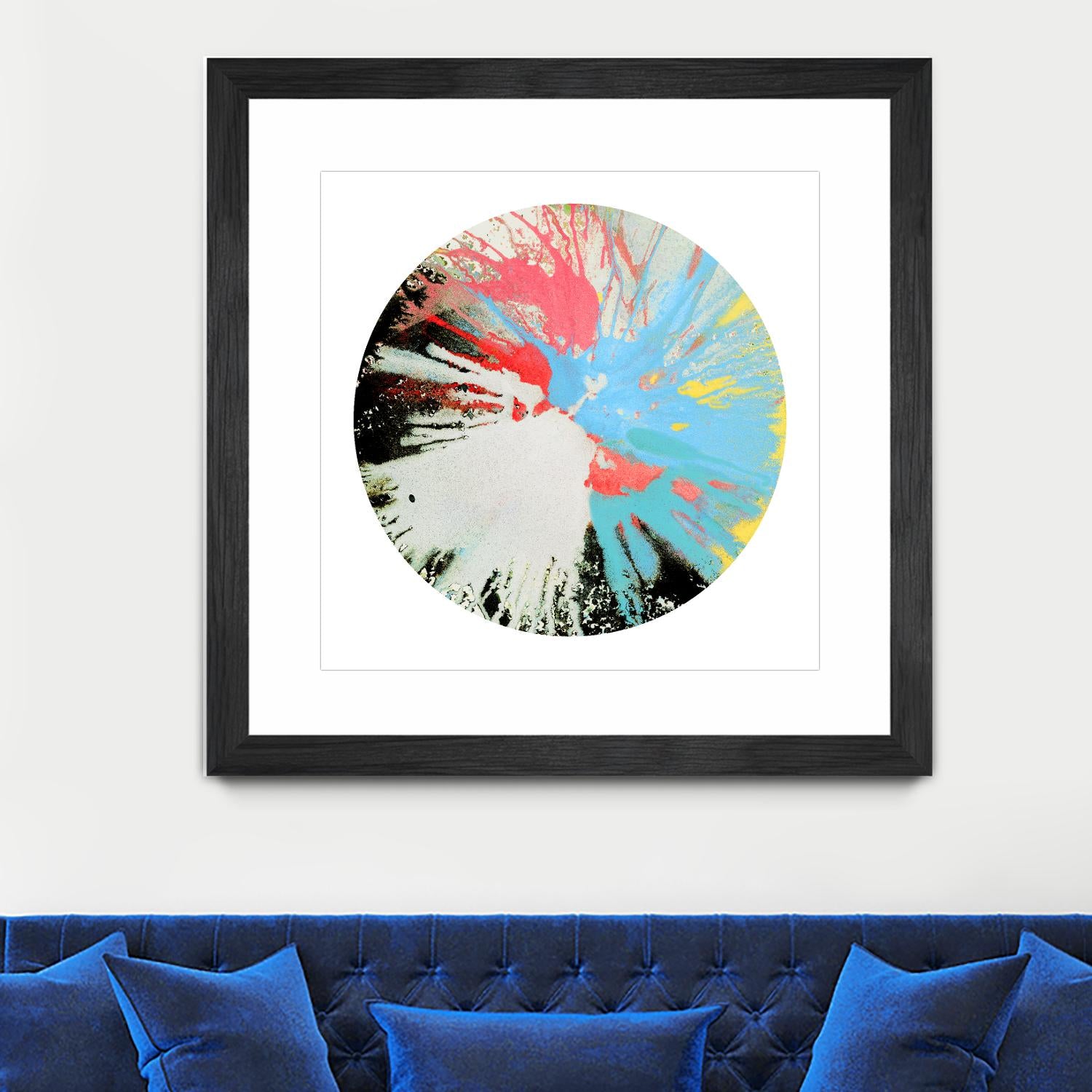 Spin Art 10 by Kyle Goderwis on GIANT ART - white abstract