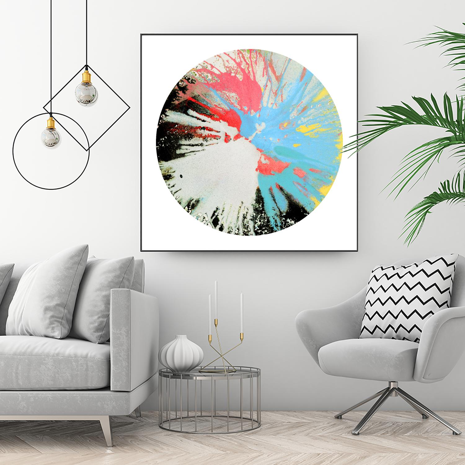 Spin Art 10 by Kyle Goderwis on GIANT ART - white abstract