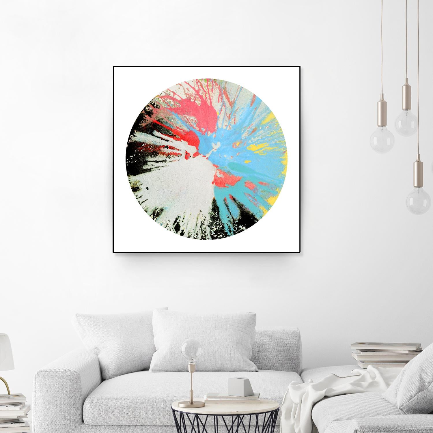 Spin Art 10 by Kyle Goderwis on GIANT ART - white abstract