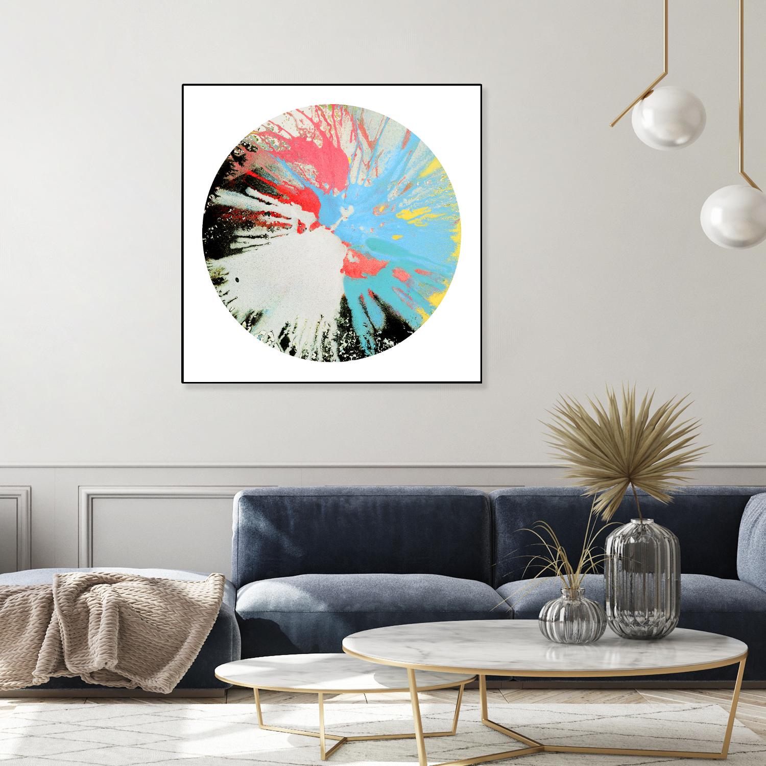 Spin Art 10 by Kyle Goderwis on GIANT ART - white abstract