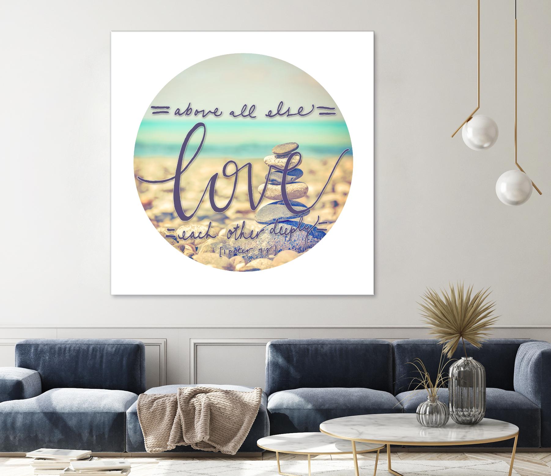 Love Each Other Deeply by THE Studio on GIANT ART - brown photo art