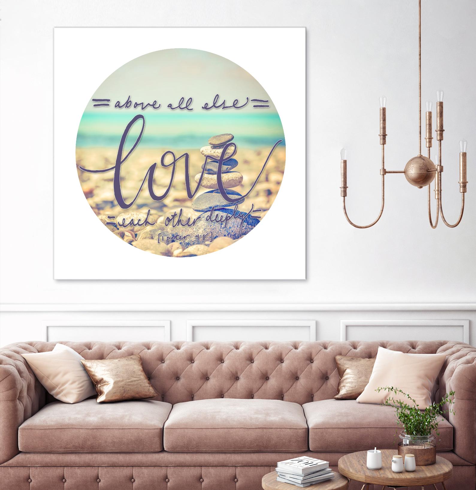 Love Each Other Deeply by THE Studio on GIANT ART - brown photo art