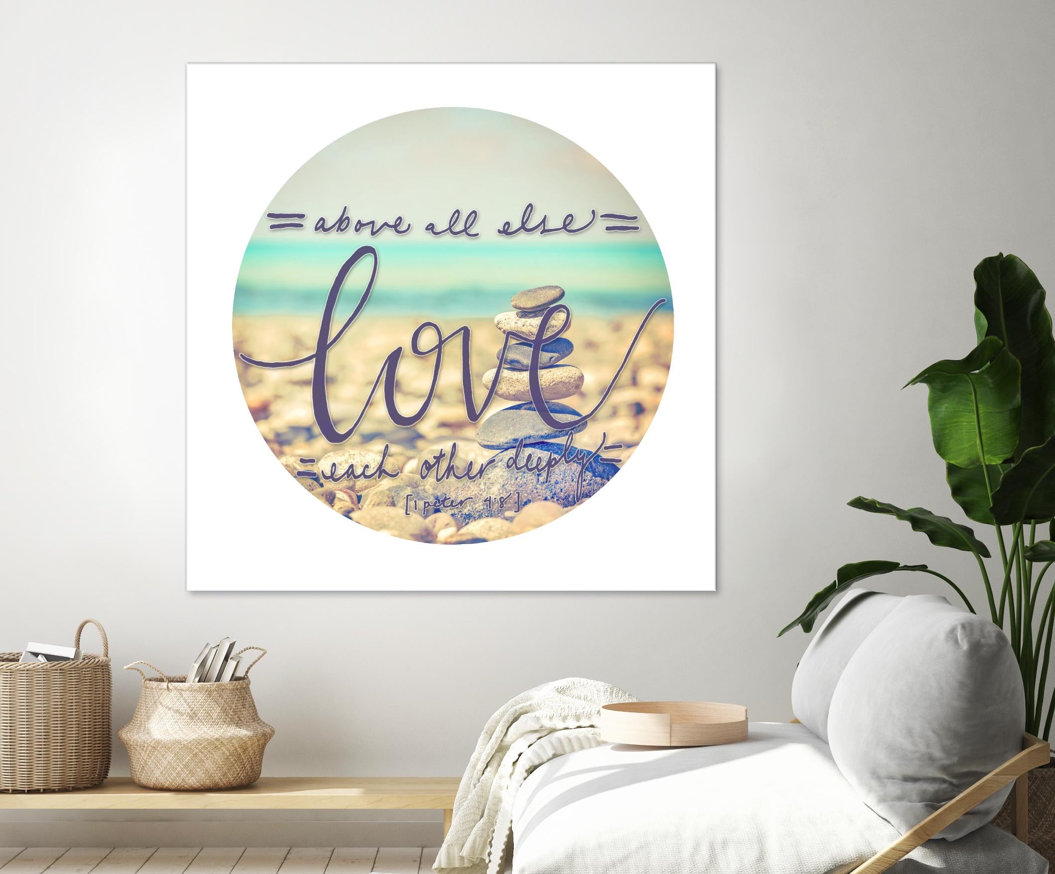 Love Each Other Deeply by THE Studio on GIANT ART - brown photo art