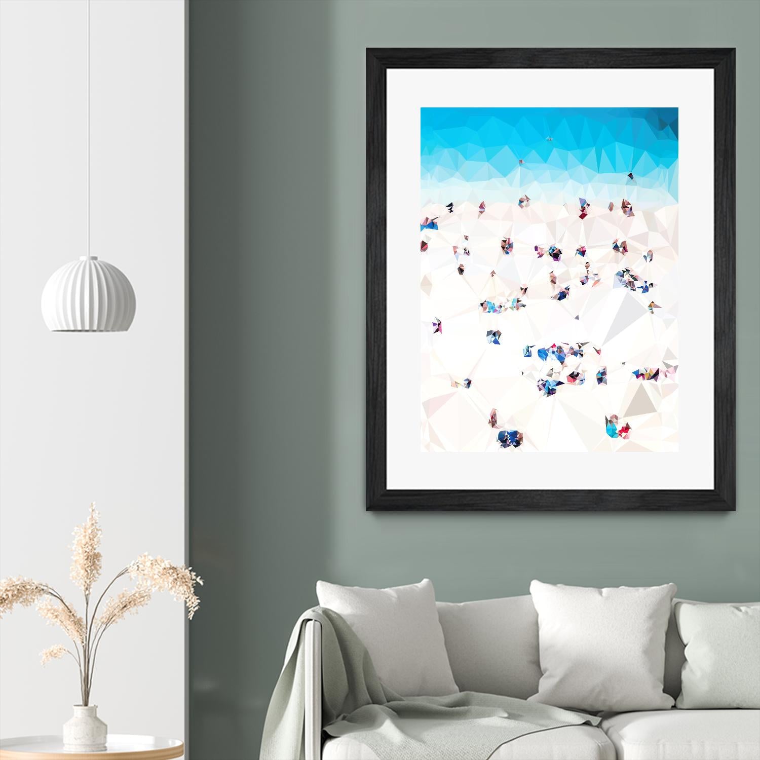 Beach Fragments A by THE Studio on GIANT ART - beige costal beach