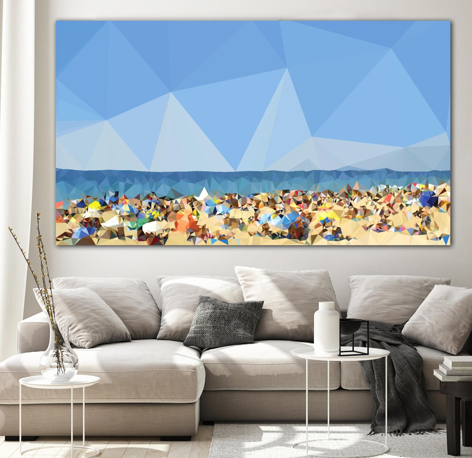 Beach Fragments C by THE Studio on GIANT ART - brown nautical