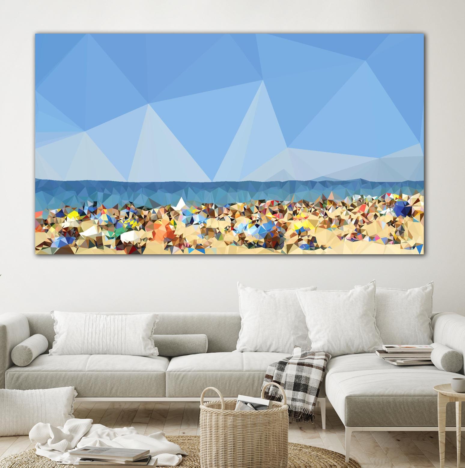 Beach Fragments C by THE Studio on GIANT ART - brown nautical
