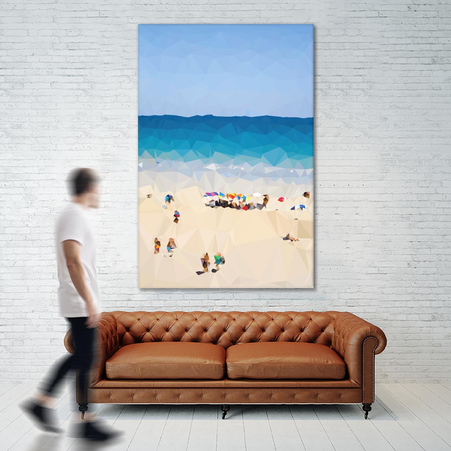 Beach Fragments E by THE Studio on GIANT ART - blue nautical