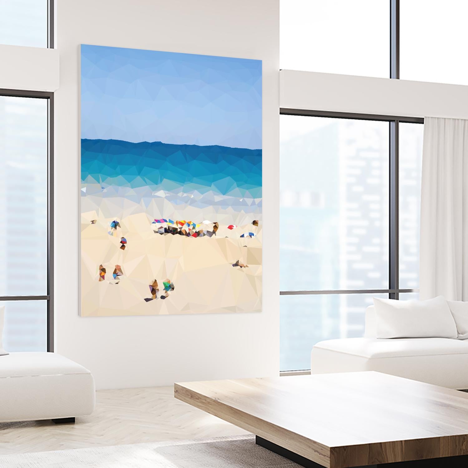 Beach Fragments E by THE Studio on GIANT ART - blue nautical