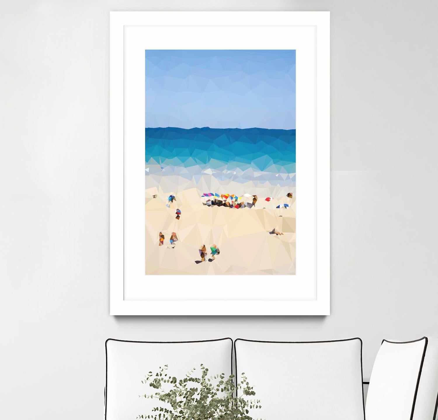 Beach Fragments E by THE Studio on GIANT ART - beige costal beach