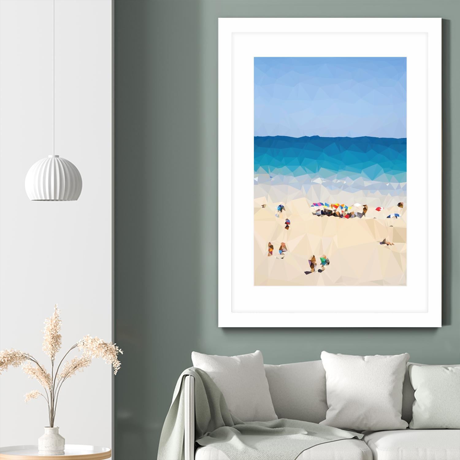 Beach Fragments E by THE Studio on GIANT ART - beige costal beach