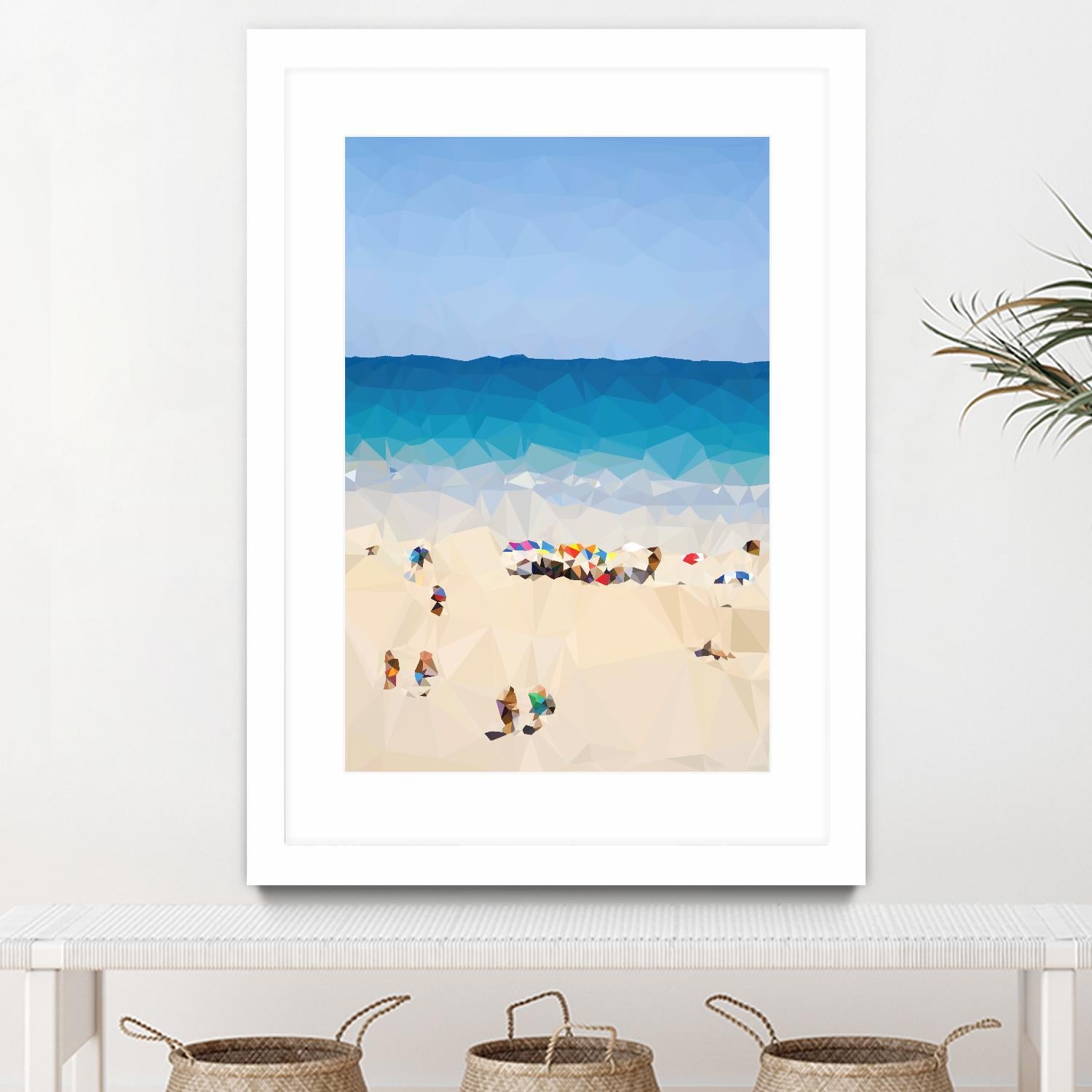 Beach Fragments E by THE Studio on GIANT ART - beige costal beach