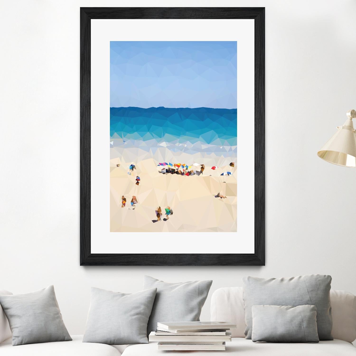 Beach Fragments E by THE Studio on GIANT ART - beige costal beach