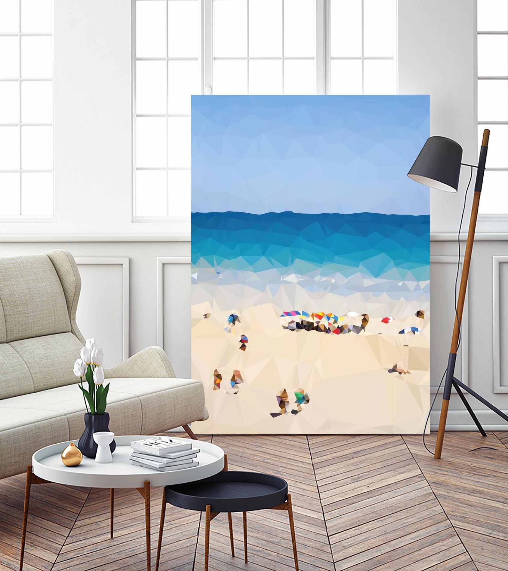 Beach Fragments E by THE Studio on GIANT ART - beige costal beach