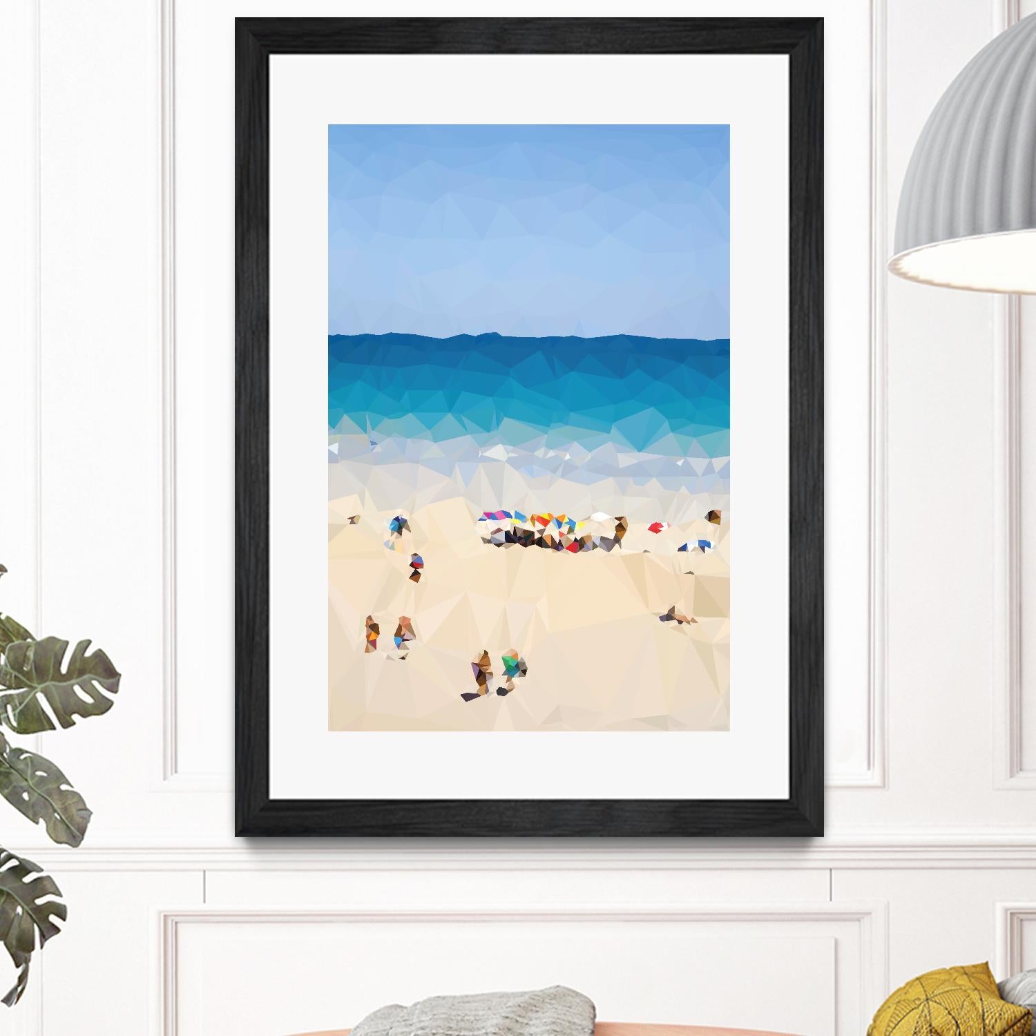 Beach Fragments E by THE Studio on GIANT ART - beige costal beach