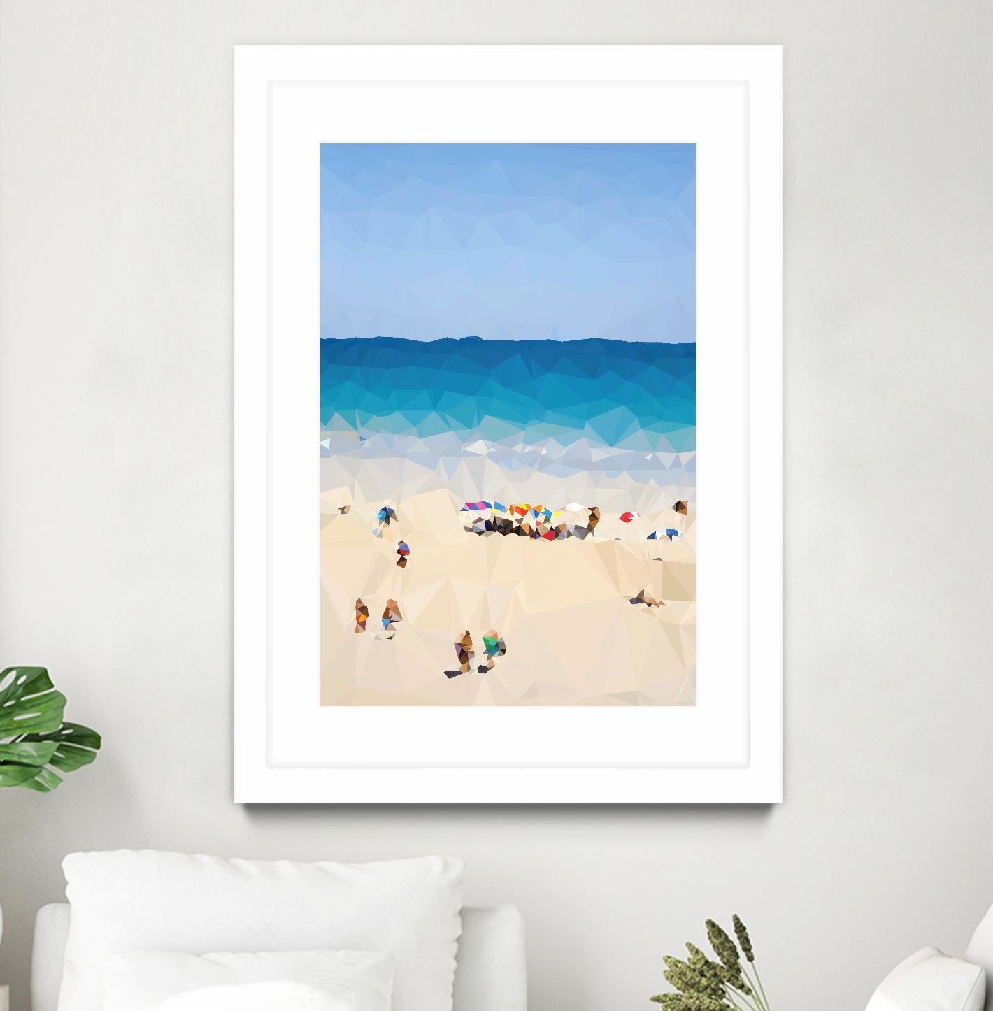 Beach Fragments E by THE Studio on GIANT ART - beige costal beach